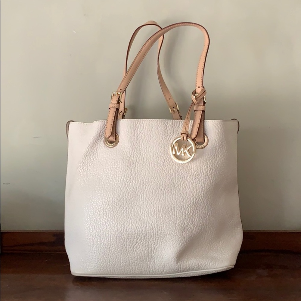 MICHAEL Michael Kors off white leather purse